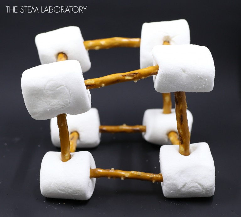 I love this STEM engineering activity for kids. Build with pretzels and marshmallows