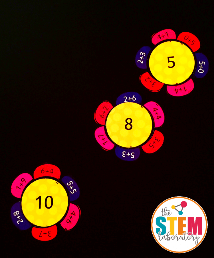 Addition Flower Puzzles - The Stem Laboratory