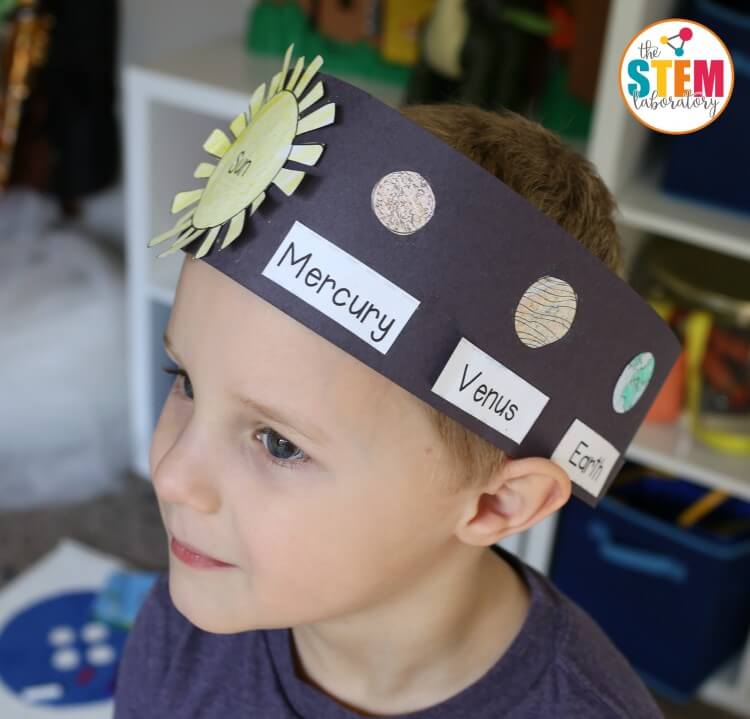 I love these solar system hats! Such a fun outer space activity for kids.
