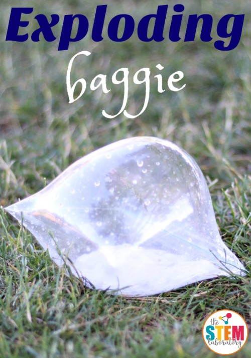 Exploding baggie is an explosive twist on a classic science experiment for kids. Gather a few simple supplies, head outside, and run for cover!