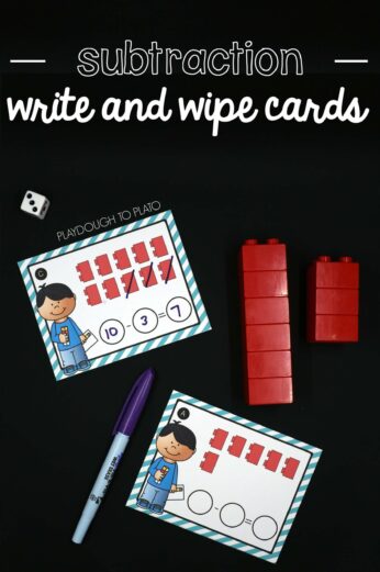Subtraction Write and Wipe Cards - The Stem Laboratory