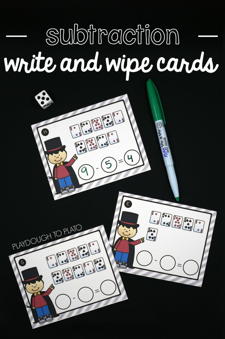 Subtraction Write and Wipe Cards - The Stem Laboratory