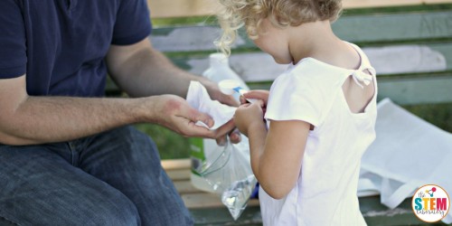 Exploding baggie is an explosive twist on a classic science experiment for kids. Gather a few simple supplies, head outside, and run for cover!