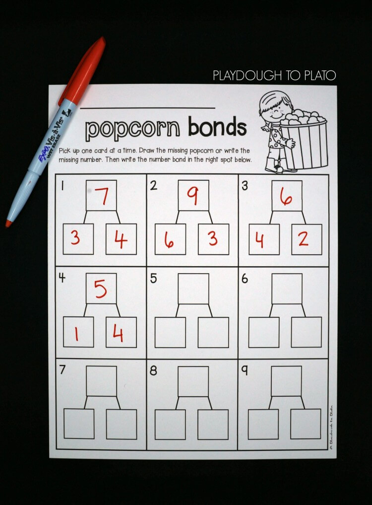 Number Bond Write and Wipe Cards - The Stem Laboratory