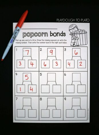 Number Bond Write and Wipe Cards - The Stem Laboratory