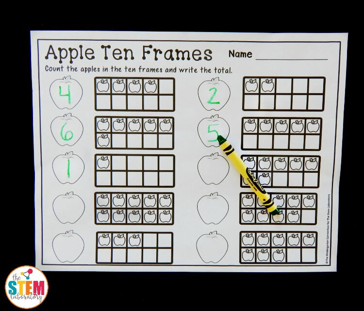 apple ten frames 2