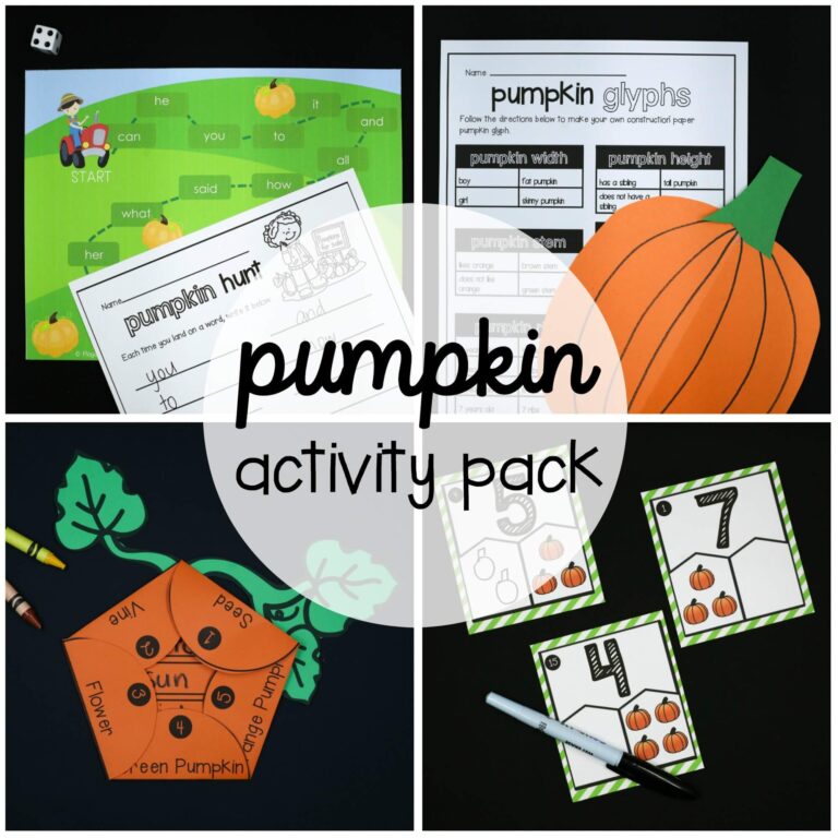 Pumpkin Activity Pack – First Grade