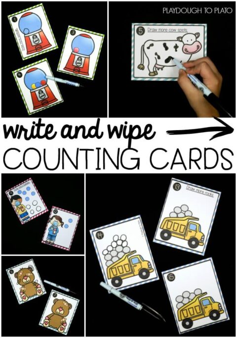 Write and Wipe Counting Cards - The Stem Laboratory