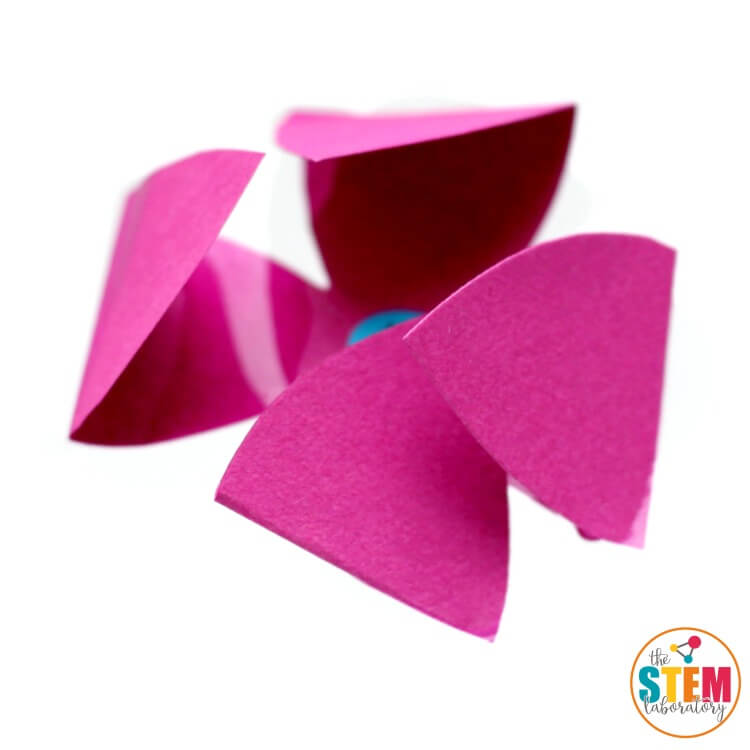 Make flowers out of paper and watch them magically unfold to reveal a surprise! A fun preschool science experiment that children can do all on their own.