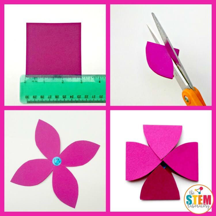 Make flowers out of paper and watch them magically unfold to reveal a surprise! A fun preschool science experiment that children can do all on their own.