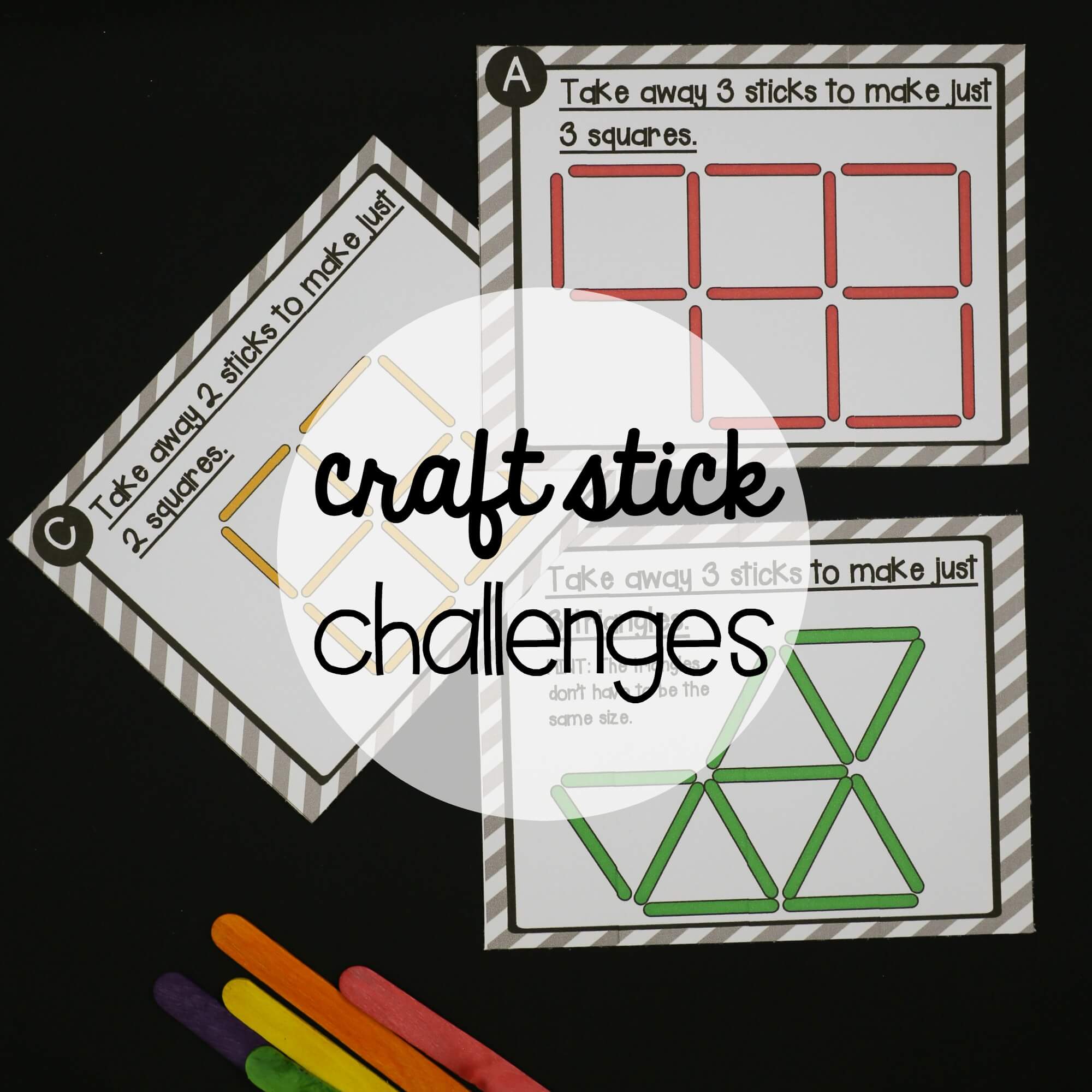 STEM Challenge: Craft Stick Puzzles