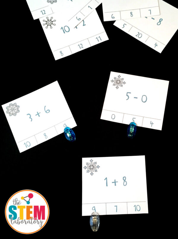 Addition and Subtraction Clip Cards - The Stem Laboratory