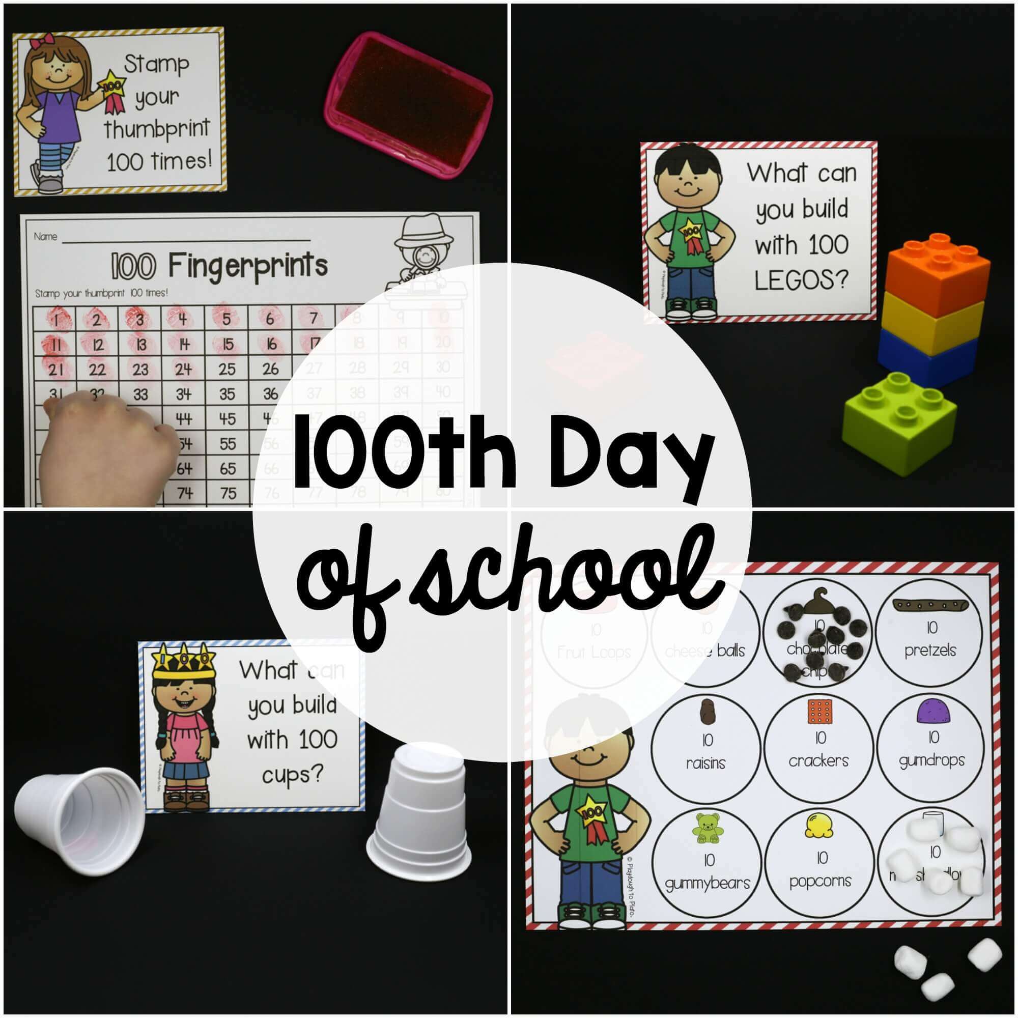100th Day of School Activities – EDITABLE