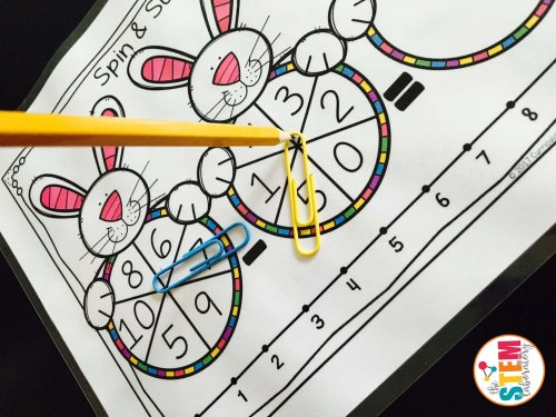 Bunny Spin and Subtract Game