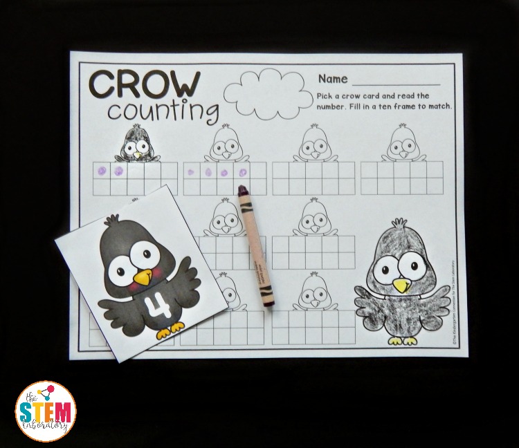 Fall Crow Counting Math Center