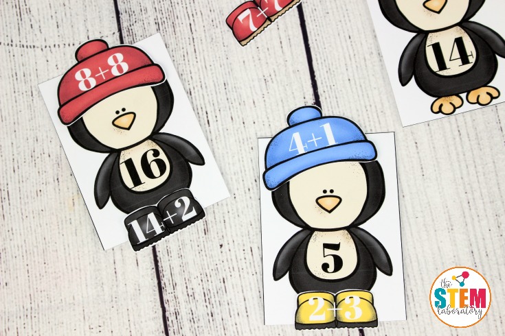 Penguin Addition Practice Game