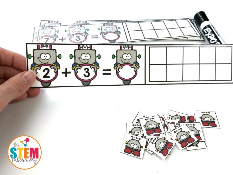 Robot Addition Cards - The Stem Laboratory