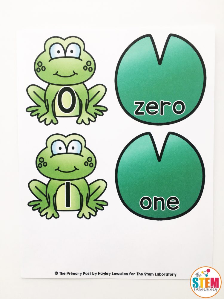 Frog Number Word Match Up