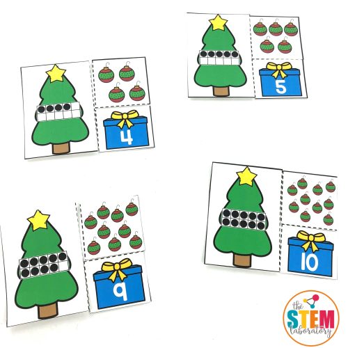 Holiday Trees Number Puzzles