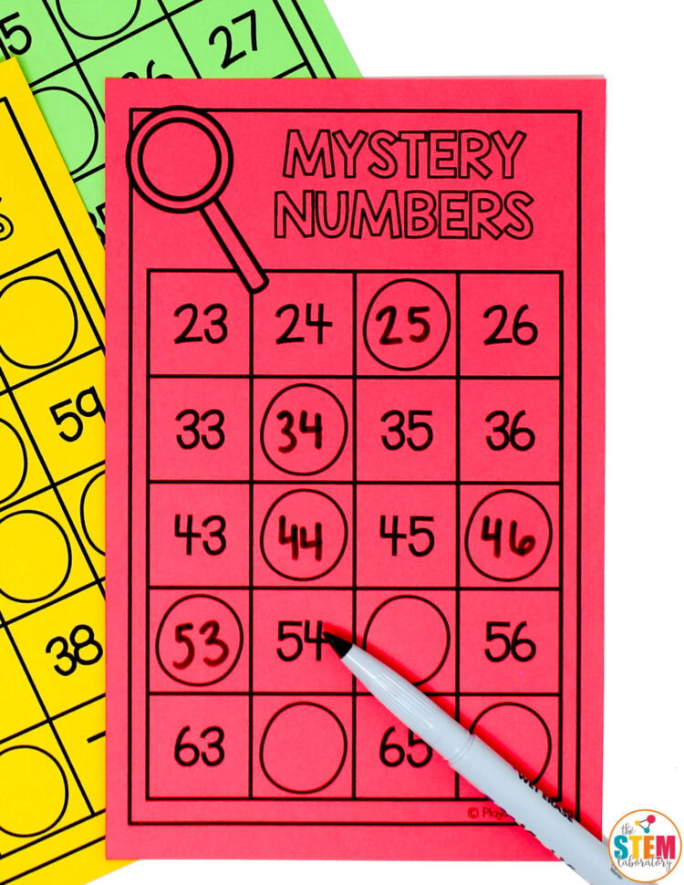 Mystery Numbers Examples