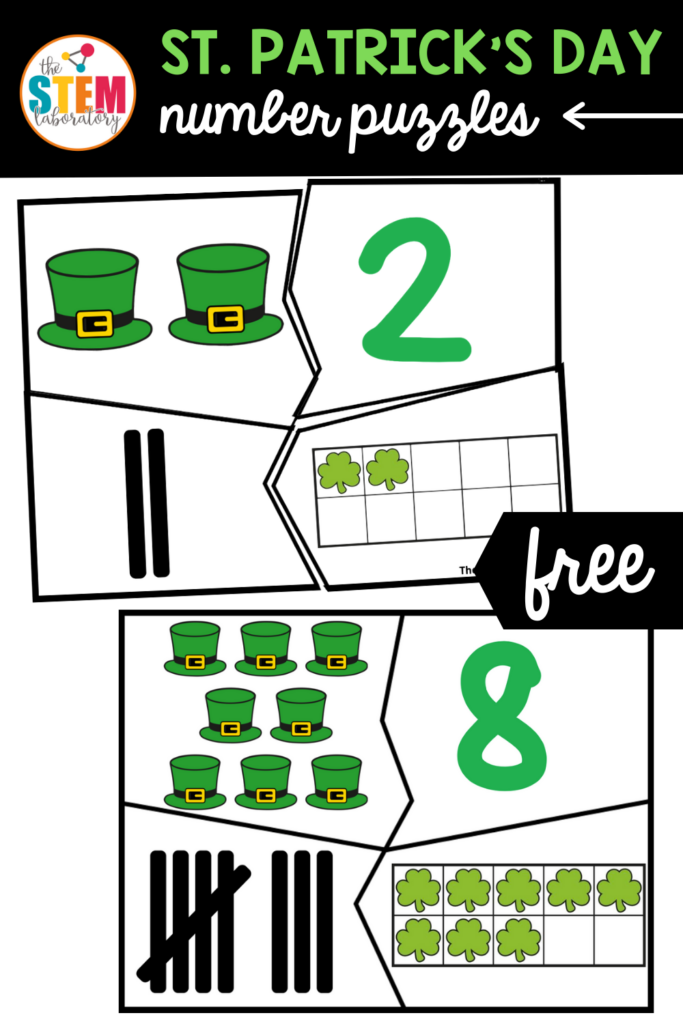 St. Patrick's Day Number Puzzles