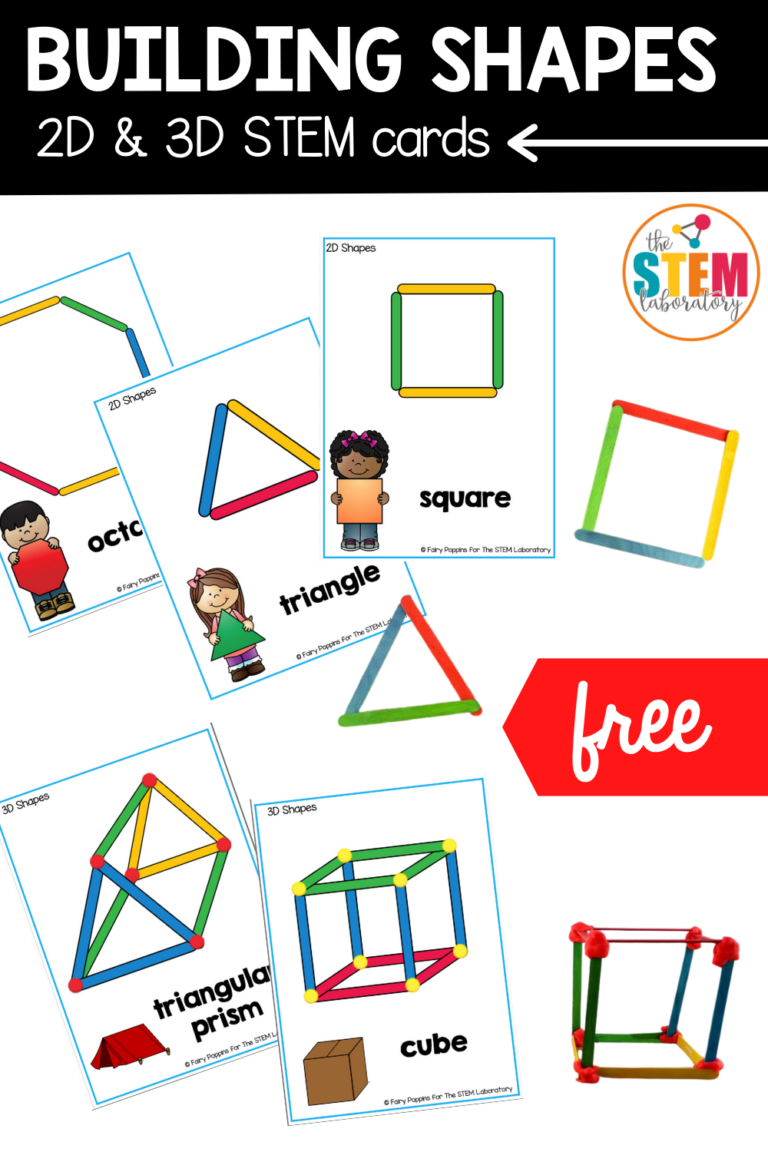 Building Shapes STEM Cards