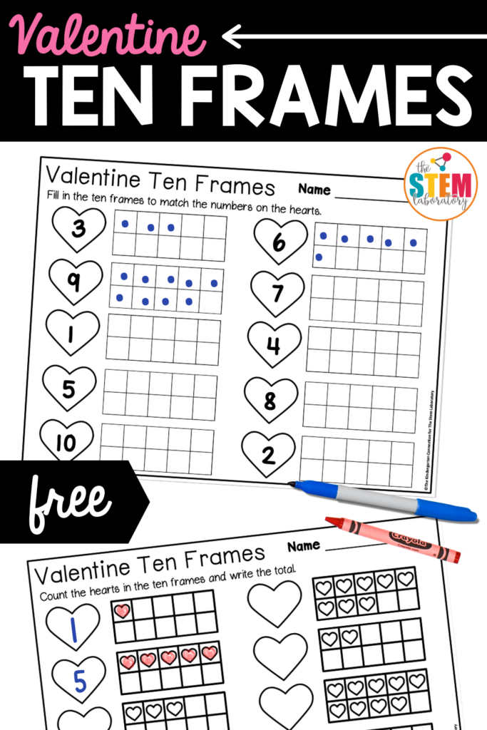 Valentine Ten Frames