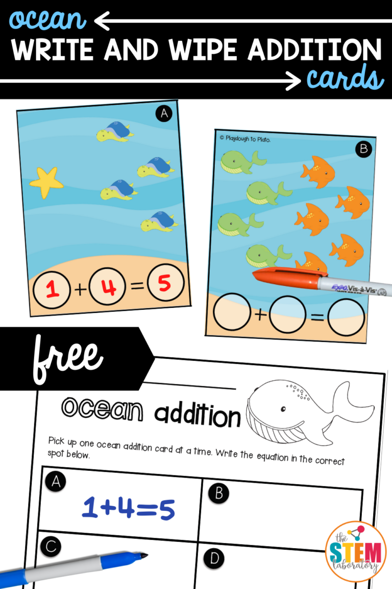 Ocean Write and Wipe Addition Cards