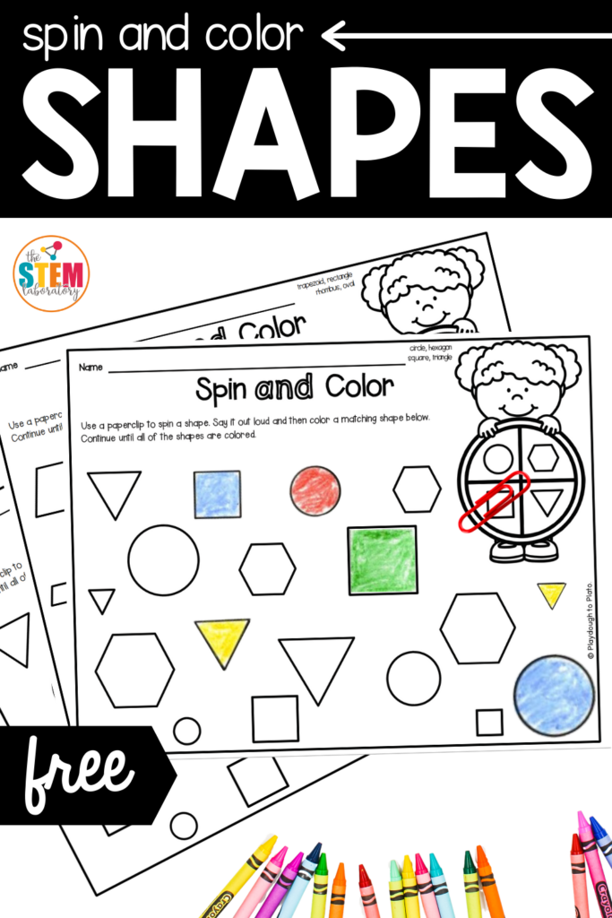 Spin and Color Shapes Game