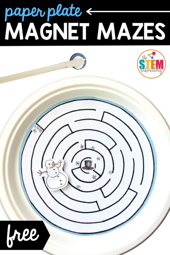 Magnetic Paper Plate Maze