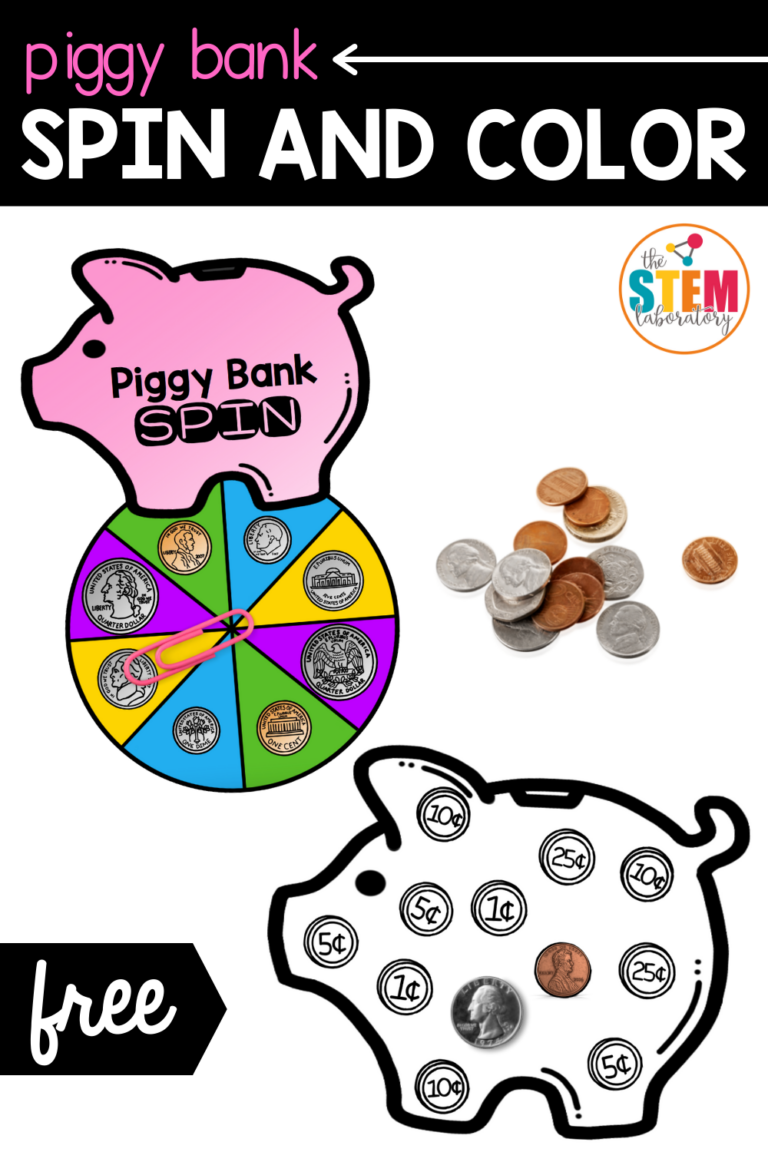 Piggy Bank Spin and Color