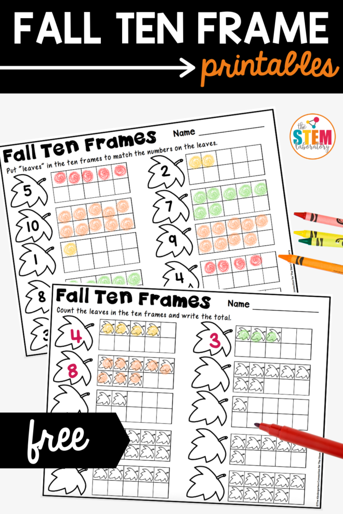 Fall Ten Frame Printables