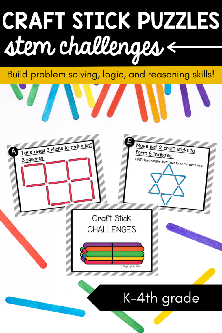 STEM Challenge: Craft Stick Puzzles